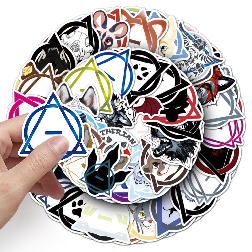 50-Piece Creative Graffiti Sticker Set for Phone, Water Bottle, Luggage & DIY