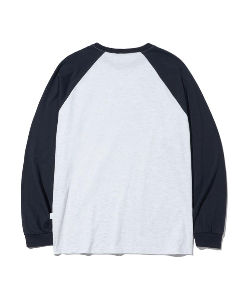 ESCAPEFROM Red Escf Logo Collage Print Long Sleeve Navy