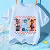 Childrens 2026 TShirt Judy and Nick Cute Rabbit and Fox Cartoons Printed Short Sleeve Casual Summer for Kids