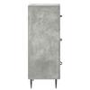 Drawer Cabinet Concrete Grey 33 x 34.5 x 89.5 cm Particleboard