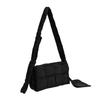 Bolsa de cassette de algodón para mujer - bandolera acolchada tejida puffer