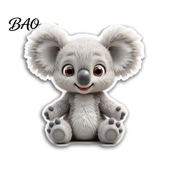 Metal Surfaces Magnets Acrylic Animal Refrigerator Magnet, Cow Sheep Koala Frog Seal Lockers Magnetic Decoration Fridge for Whiteboards Cartoon