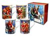 Set of 4 Christmas Mugs Santa Claus Christmas Set