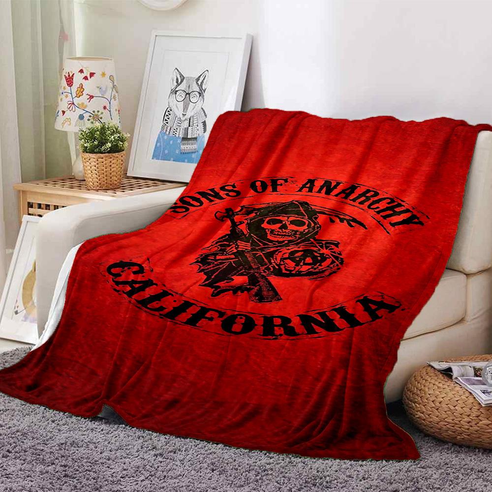 

1pc SONS OF ANARCHY CALIFORNIA Soft Warm Throw for Home, Office, Trave, All-Season Cozy Bedding Gift, Office Cozy Accessory 1174 80cmx120cm(31inx47in)