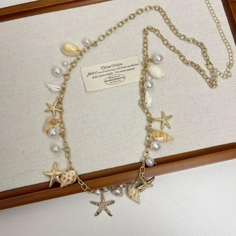 Seaside vacation shell Hisense fringed pearl waist chain personality trend temperament belt super fairy atmosphere waist accessories women