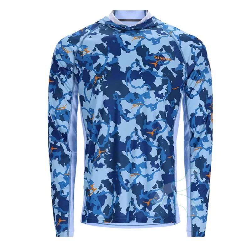 Pelagic Fishing Sunscreen Clothing Breathable Dry Ice Feeling Sea Men Hooded Long-sleeved Shirt XXXL мерцание