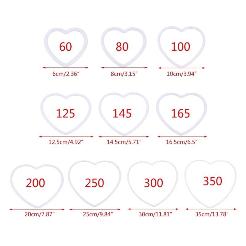 Plastic Dream Catchers Circle Heart Shaped Dreamcatcher DIY Accessories for Windchimes Jewelry Handmade Crafts Making