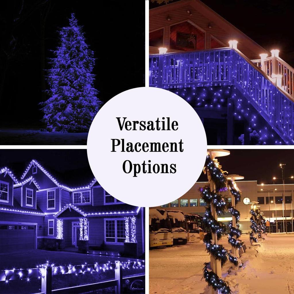 (Pack of 10, Blue) 38 LED 10.5M Copper Power Pixel String Light | 360° Fairy Serial Jhalar Lights for Home| Lights for Decoration, Christmas