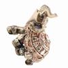   Feng Shui Golden Elephant Statue Sculpture Wealth Figurine Gift Home Decoration(L)