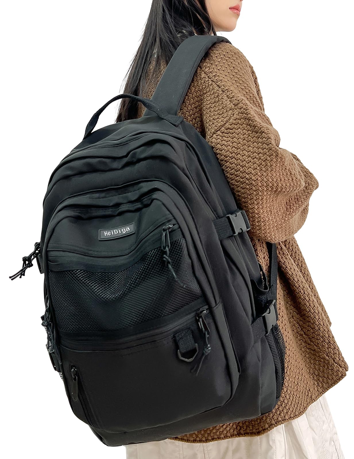 

Plelet Backpack, Korean Design, Large Capacity, Popular, Lightweight, Women s, A4 Size, 2-Way, School Backpack, High School Student, Travel Backpack,