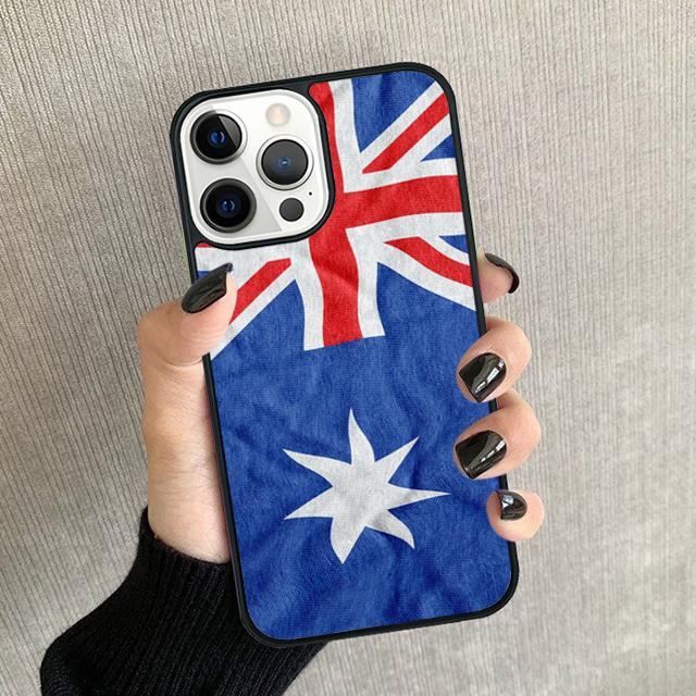 Australische Flagge Handyhülle Für iPhone 17 Air 16 pro max 15 14 plus 12 13 Weiche Stoßfänger Hülle Cover coque