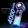 Portable High-Speed Cooling Handheld Fan with Strong Airflow, Long Battery Life, Foldable Neck, Digital Display, and Ice Pack Feature