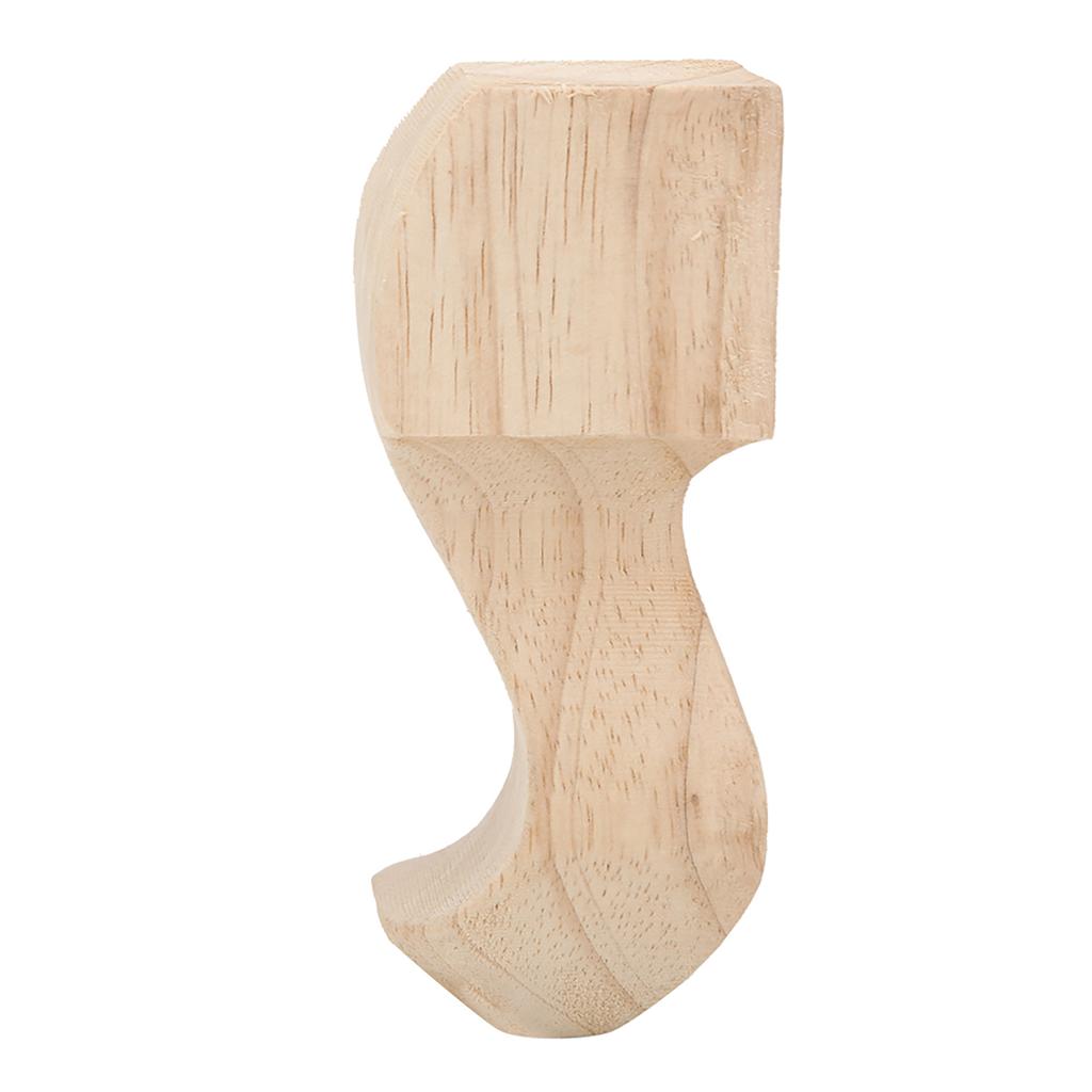 4 ks ručně vyřezávané dřevěné nohy nábytku pro konferenční stolek, TV skříňku, pohovku