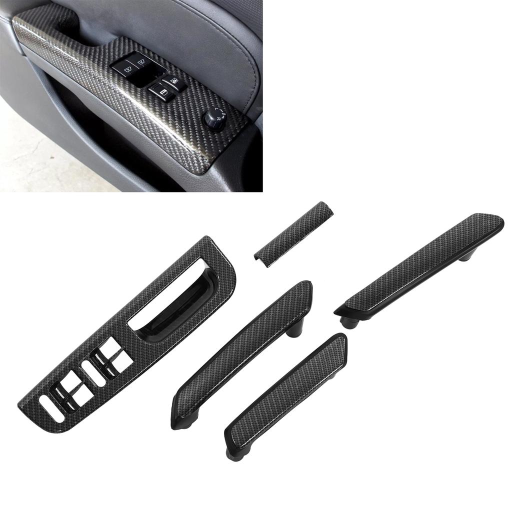 Carbon Fiber Style Inner Door Handle Lifting Panel Frame 3B0867172 Car Interior Accessories