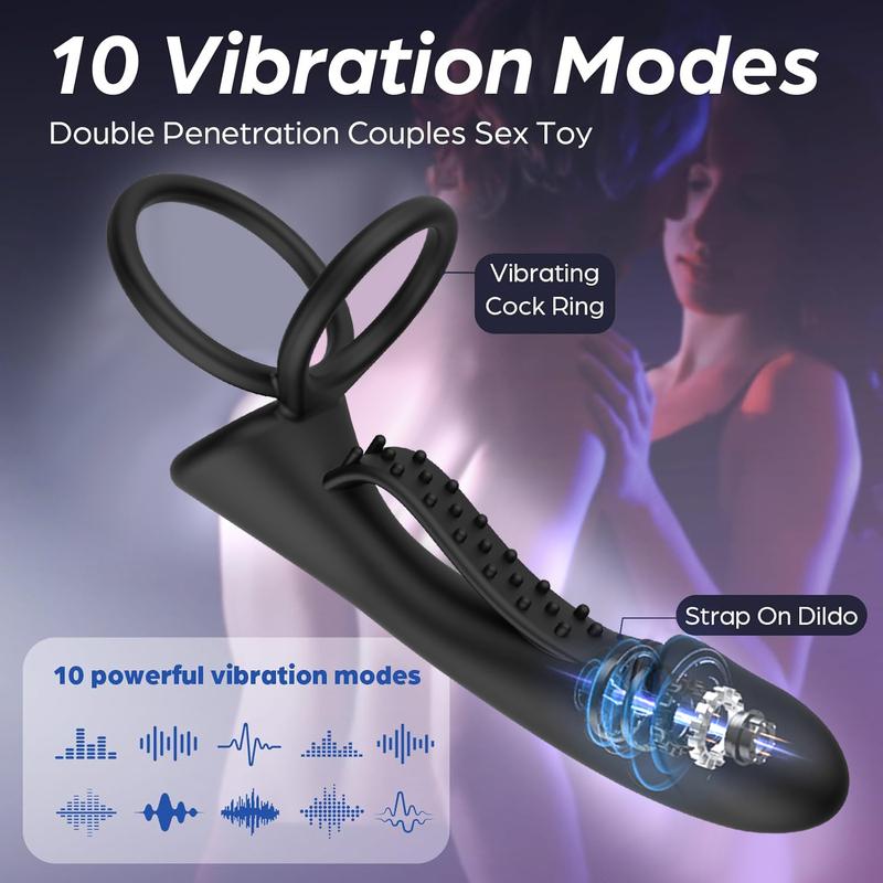 Double Penetration Anal Plug Dildo Butt Plug Vibrator For Men Strap On Penis Massage Vagina Plugs Adult Sex Toys For Couples 18+