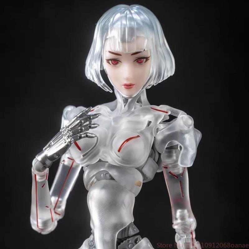 Sci-Fi Android Figure 1/12 AI Agent Femella C1 Action Figure Movable Joints Model Collectible GK Toy Desktop Anime Ornament Gift