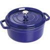 Staub Pico Cocotte Round Grand Bleu 26cm, a Large, Double-handled Cast Iron Enamel Pot, Induction Compatible. [Official Japanese Product] La Cocotte R
