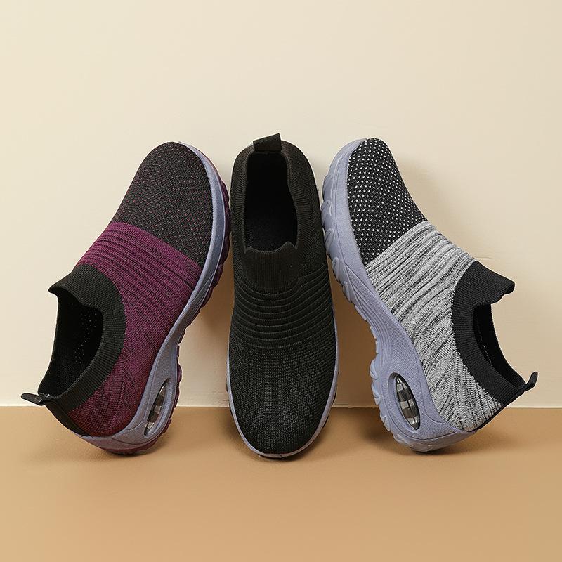 Spring Women's Shoes Soft-soled Air Cushion Shoes Casual Heightening Air Cushion Outdoor Shoes Sports Shoes Women's Travel Hiking Shoes