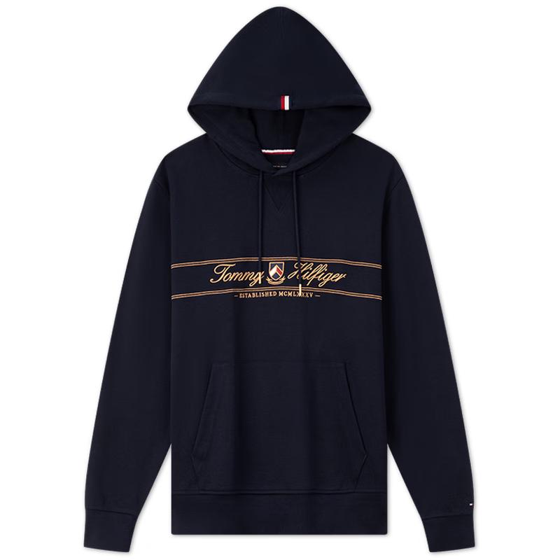 

Tommy Hilfiger Men s Signature Hooded Pullover Sweatshirt L