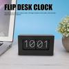 Asixxsix Flip Desk Clock, Retro Style Flip Clock, Automatic Rotating Vintage Flip, Classic Mechanical Battery Powered Digital Display, Desktop & Wall