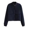 Fashion Women Bomber Jackets for 2026 Spring Antumn Female Long Sleeve Coats Ladies Big Pockets Jackets New Outerwear