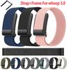 Für Whoop 5.0 Armbänder/Whoop Band 5.0 Zubehör elastisches Dehnbares Sportarmband Rahmen+Nylonarmband correa whoop 5.0 Uhrenarmbänder