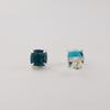 Apatite Gemstone 925 Sterling Silver Women Jewelry Handmade Studs Earring 1" Birthday Gift For Her EE-181-10