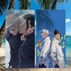 Anime J-Jujutsu k-kaisen Geto Gojo Asciugamano Asciugatura Rapida Asciugamani da Spiaggia Sono Adatti Per Piscine Campeggio Yoga E Palestra