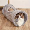 Foldable Velvet Cat Tunnel with Fun Ball Holes, Suitable for Small Pets Cat Tunnel