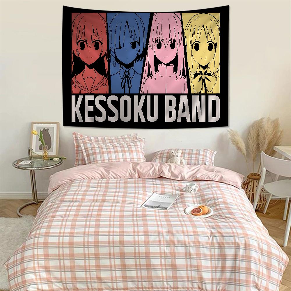 BOCCHI THE ROCK Anime Tapestry Art Printing Japanese Wall Tapestry Anime Wall Hanging Home Decor