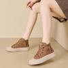 Women's Double Zipper High-Top Sneakers: 2025 Autumn/Winter Collection, Plus Size, Soft Sole, Closed-Toe, Short Boots.