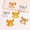 Simple Retro Alloy Bow Pendant Necklace & Keychain Kit