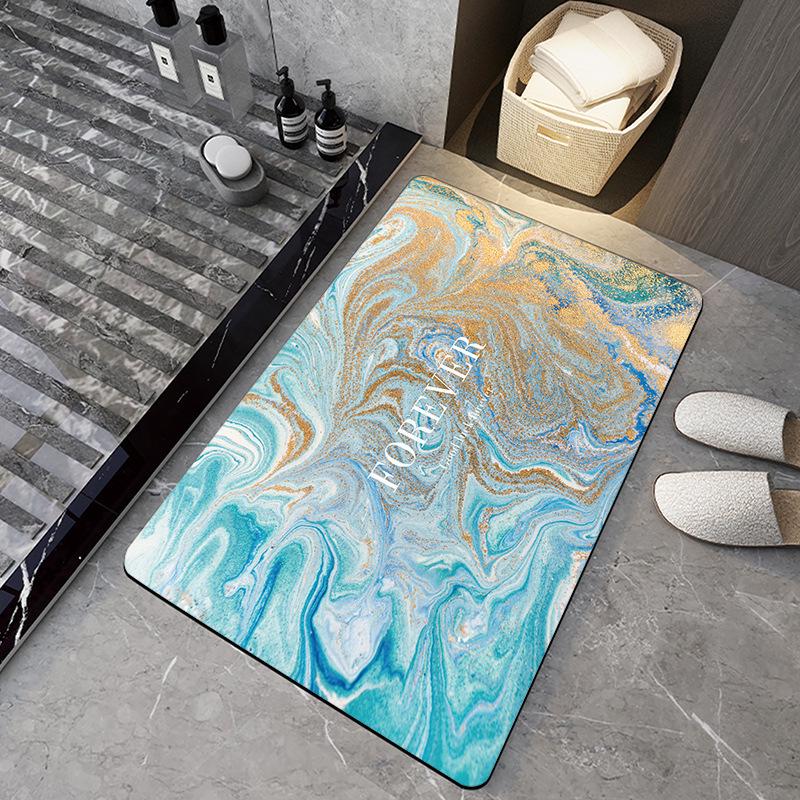 Diatomaceous Earth Bathroom Floor Mat - Light Luxury, Dirt-Resistant, Easy Clean, Wear-Resistant