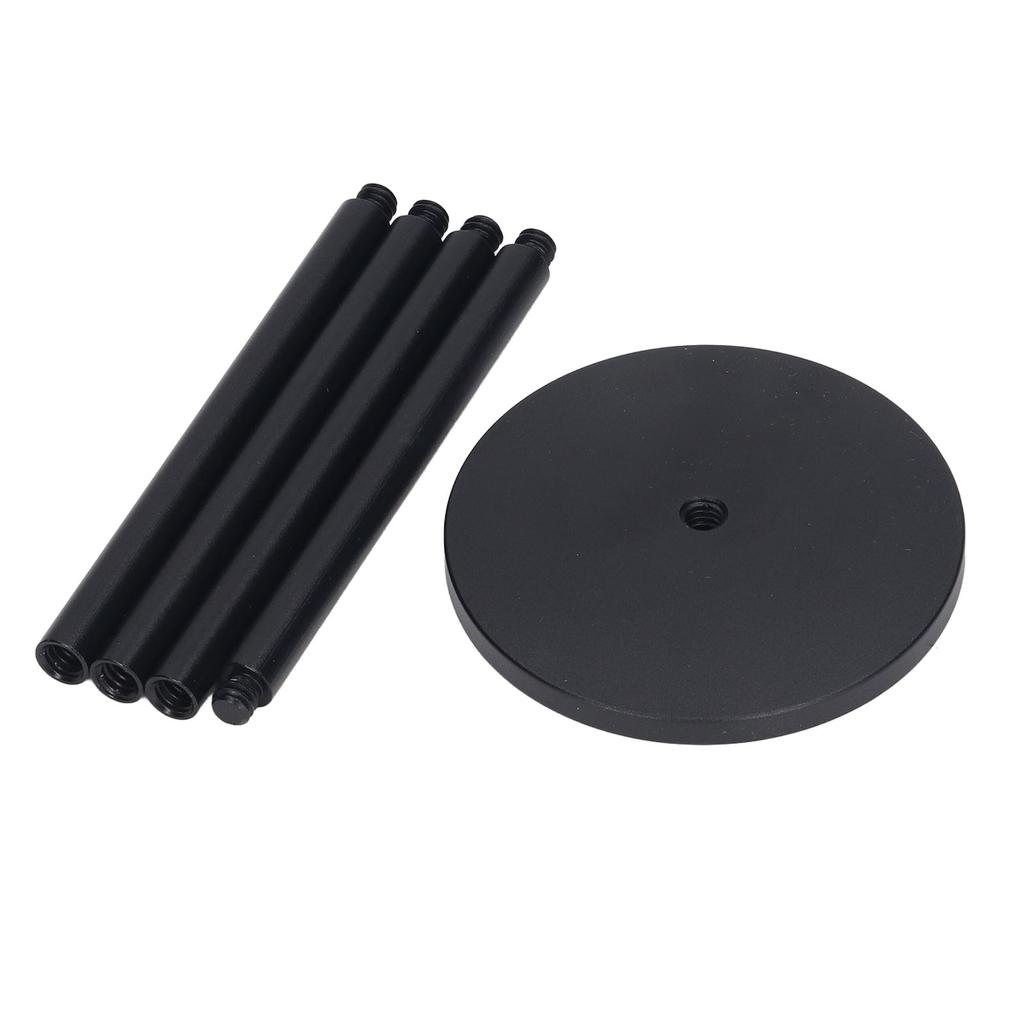 Campinglaternenständer Zusammenklappbar 4 Abschnitte Campinglampenstange mit Basis Aluminiumlegierung Licht