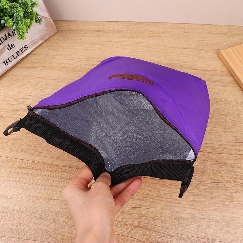 1Pz Sacchetto per Riso in Foglio di Alluminio Termoisolato Portatile Borsa Frigo in Tessuto Oxford per Pranzo Borsa Portaoggetti Borsa Portatile per Cibo da Picnic