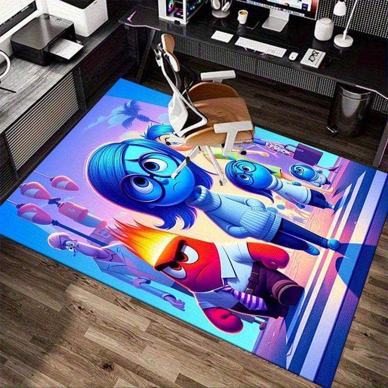 1pc. Blue Inside Out Movie Character Area Rug - Home Office Chair Mat Outdoor Carpet Gift for Adultsz041018