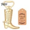 Bulk Metal Bottle Openers Cowboy Boot Opener, Durable Zinc Alloy Western Theme with Rustic Baby Shower Gift Ideas Thank You Card, Unique Party Favors