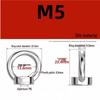 304 Stainless Steel Lifting Eye Nut - Round, Triangular Lug Nut Ring Cap