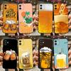 Beer Print Phone Case For iPhone 15,14,13,12,11,Plus,Pro Max,XS,X,XR,SE,Mini,8,7 Soft Silicone Black Cover