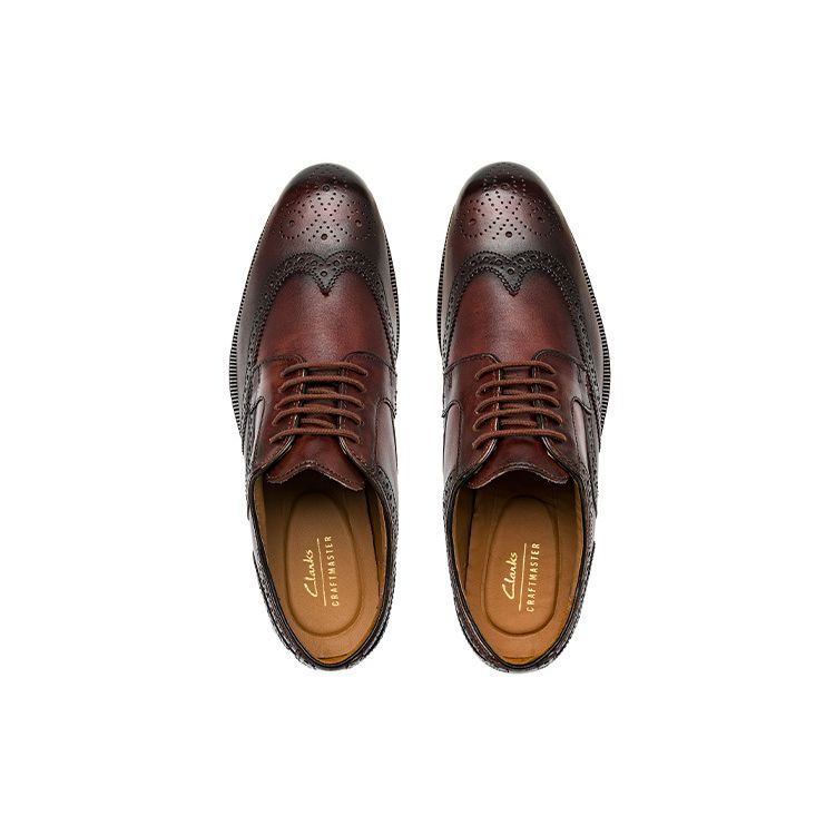 Clarks Craft Series Comfortable Versatile Dress Shoes Men Shoes Dark-Brown 261691827