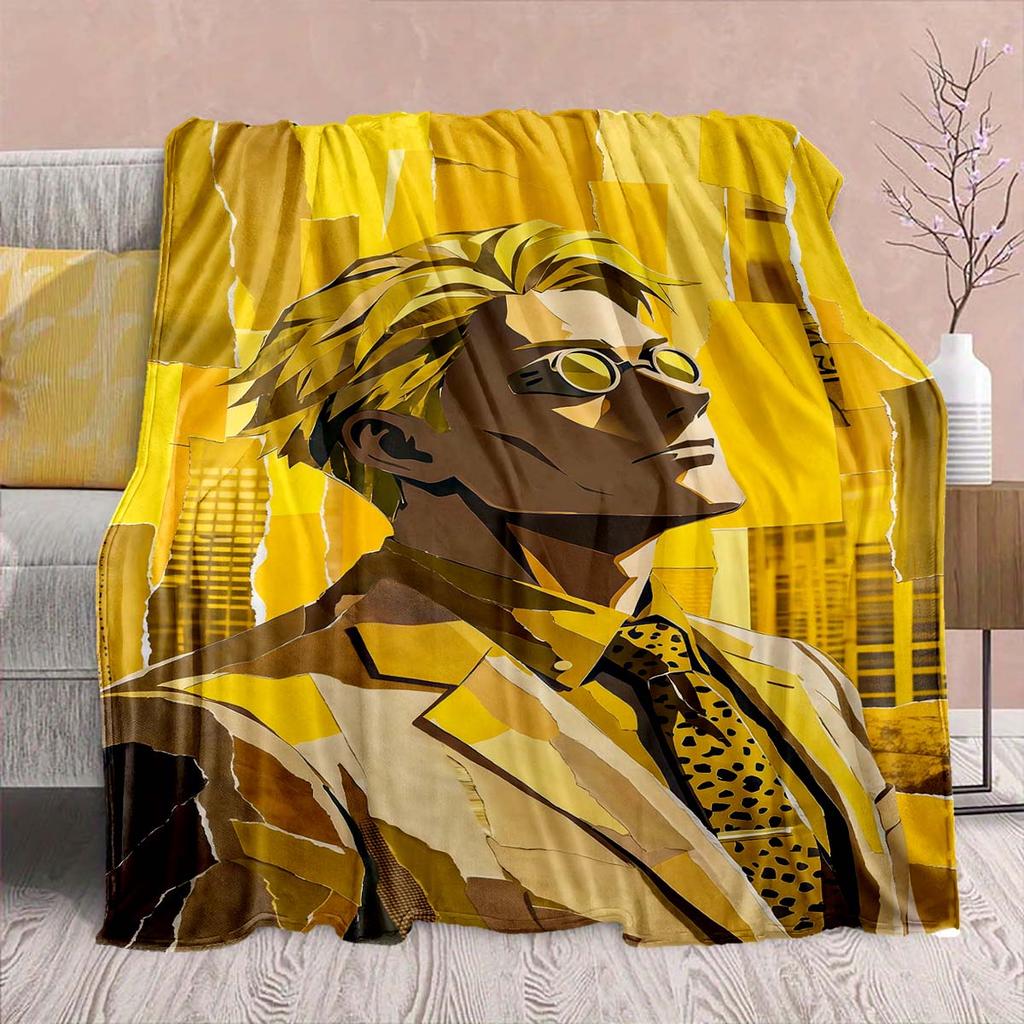 Jujutsu Kaisen Anime Flannel Blanket - Soft Warm Perfect for Sofa, Bedding Camping Travel Office Home Decor