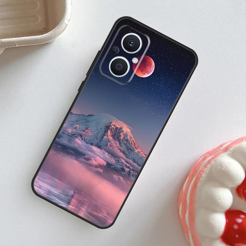 Moon Stars Space Case For OPPO Reno 11F 8T 4Z 5Z 4 6 7 8 5 Lite 10 Pro OPPO Find X2 X3 Lite X5 X6 Pro Cover