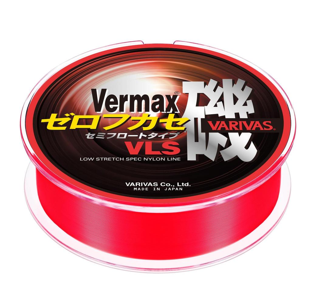 VARIVAS Barmax Iso Zero Fukase VLS Type Nylon Devitrified Orange Size 5 Semi-Float Line, 150m, Red,