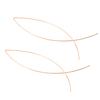 1 Pair Fish Shape Elegant Solid Color All-match Dangler Earring