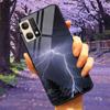 For Oppo Reno7 4G Case Fashion Tempered Glass Moon Star Bumper Cases for Oppo Reno 7 4G Phone Cases CPH2363 Luxury Funda Capa