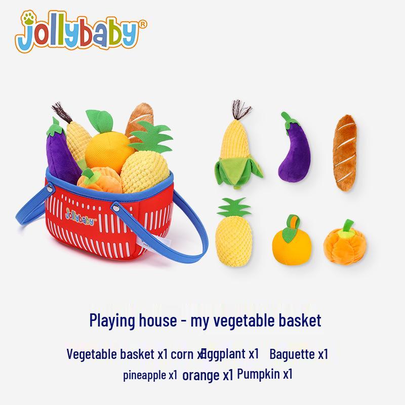 

Jollybaby Игрушечная кухня для ролевых игр, корзина для фруктов и овощей для раннего развития ребенка (0-1 год)