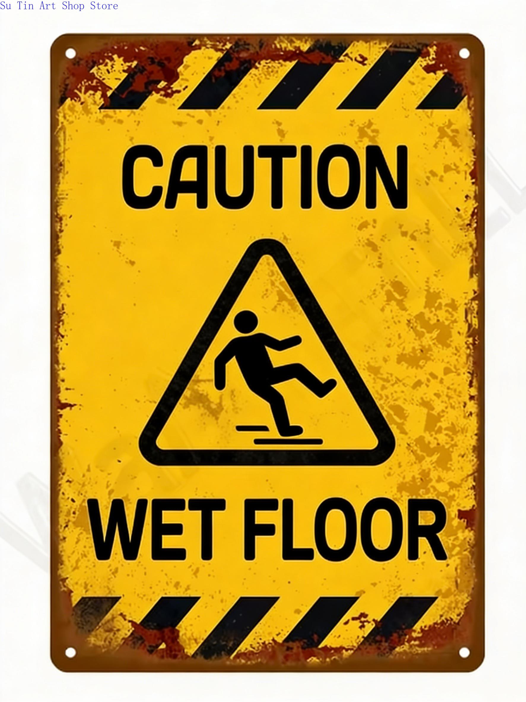 A Collection of Vintagestyle Industrial Warning Signs Echoing the Warnings of Hazards In the Retro Era 20X30CM