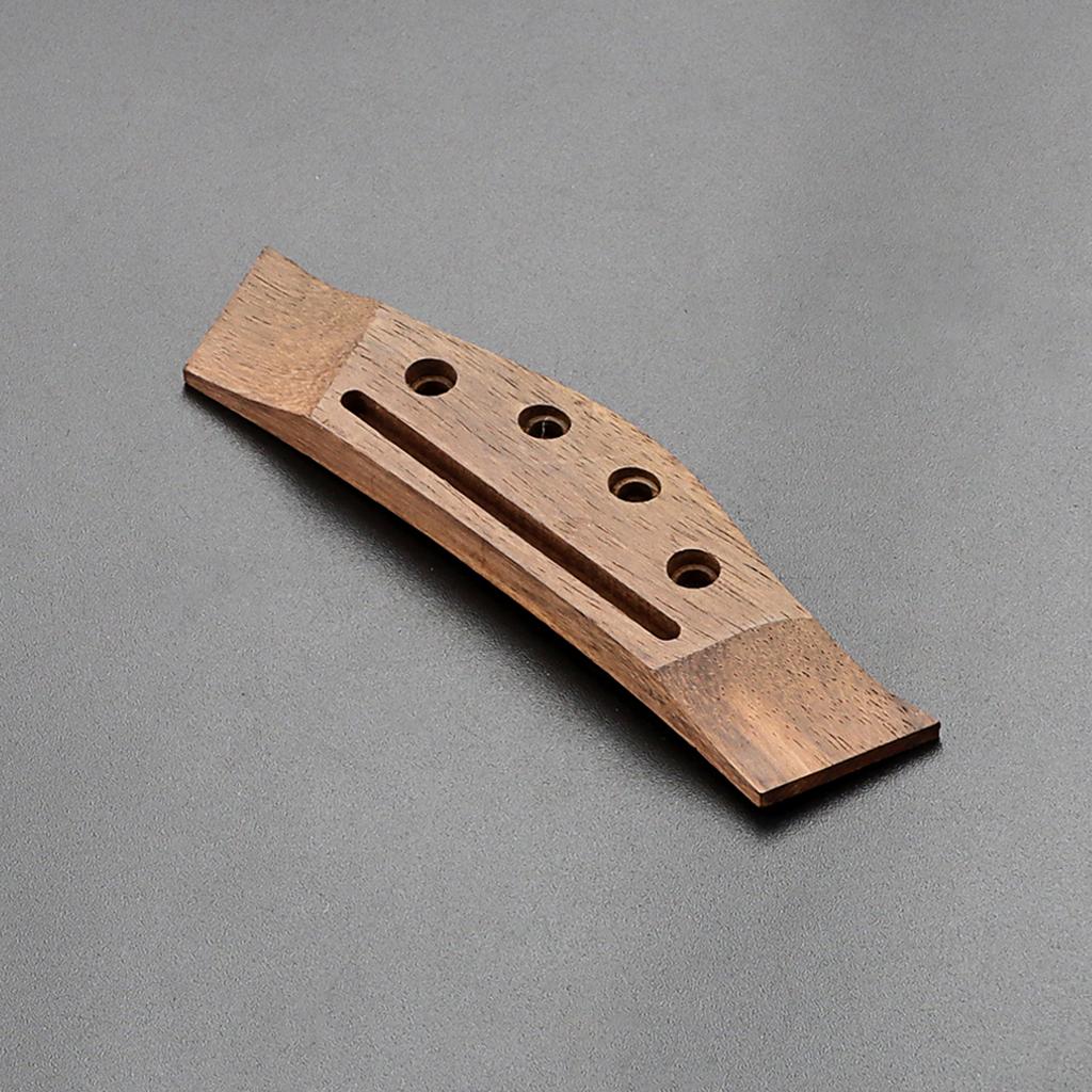 Bass Bridge Saddle 4-String Acoustic Bass Rosewood Bridge Saddle Lightweight 4 Bridge Pins Folk Acoustic Basses Parts