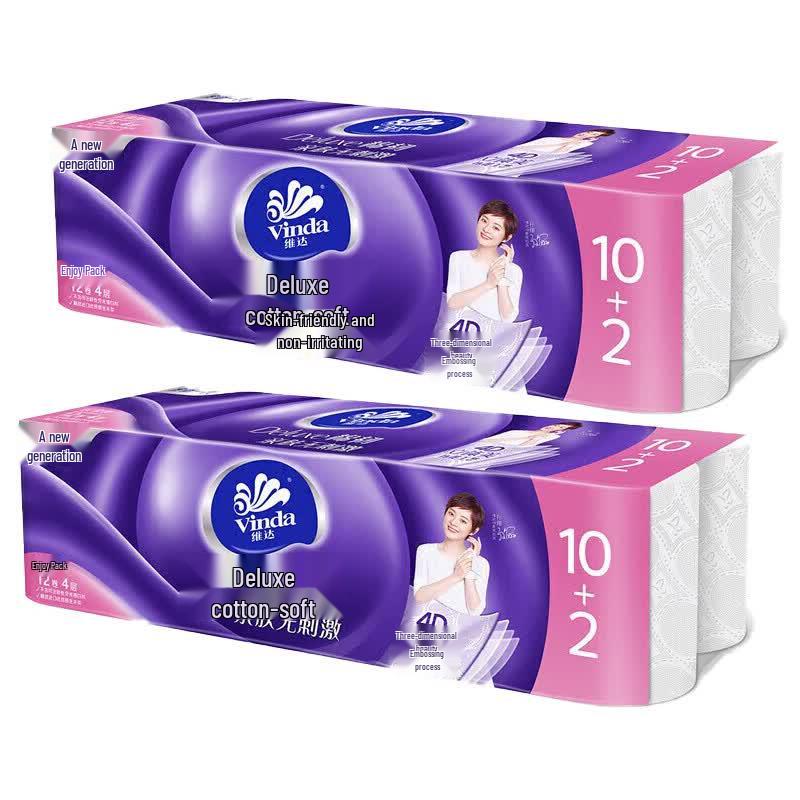 Vinda Cotton Soft 4-Ply Toilet Paper