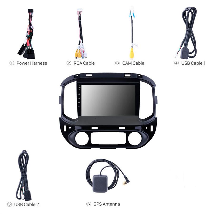 For 2015-17 Chevrolet Colorado Carplay 9" Android 10.0 Head Unit Stereo GPS Wifi